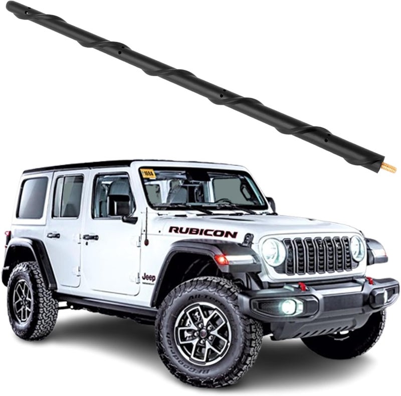KSaAuto Short Antenna for Jeep Wrangler Gladiator JL JK 2007-2025, 13 Inch Jeep Radio Short Antenna Upgrade Jeep Accessories Jeep Gladiator Antenna Field tested quality - Image 1