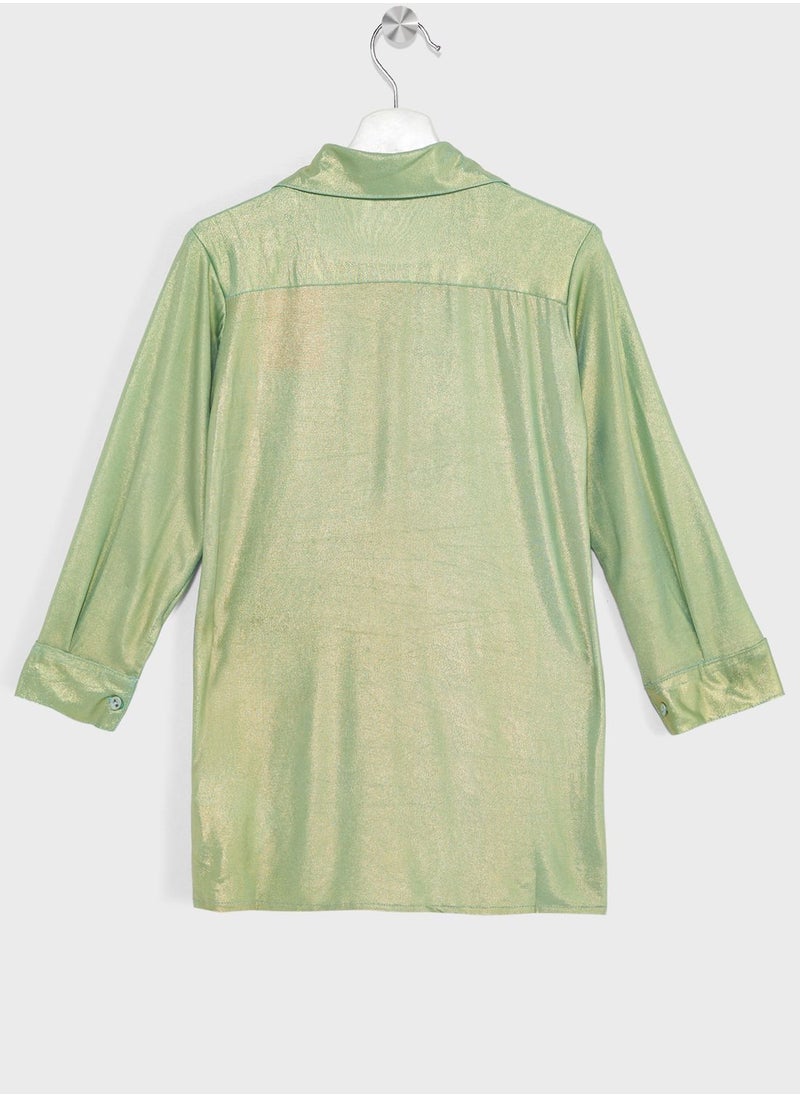 Pinata - Girls Shimmery Metallic Shirt - Image 1