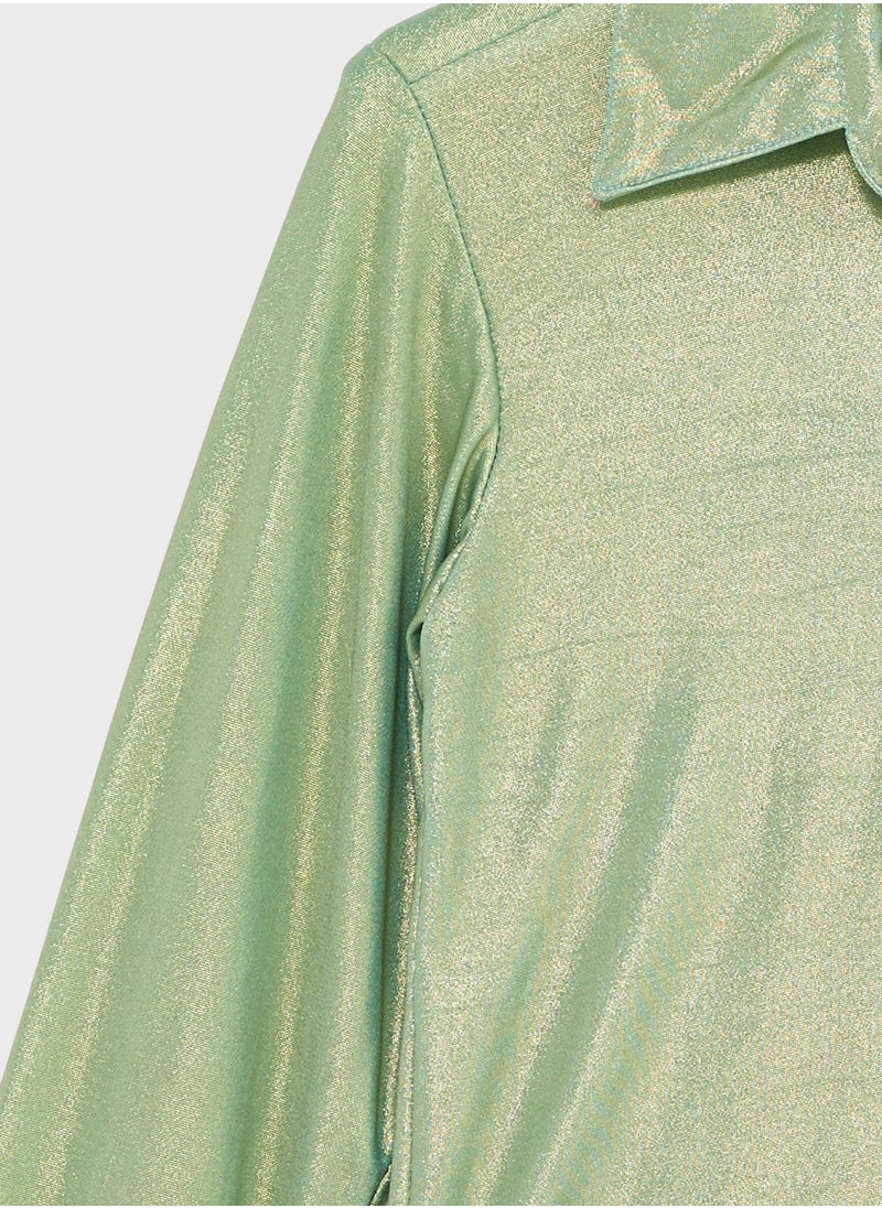 Pinata - Girls Shimmery Metallic Shirt - Image 1