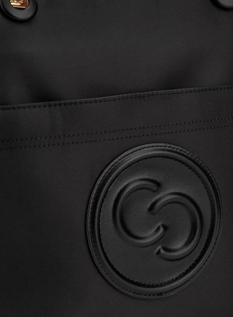 سيليست Logo Embossed School Tote Bag With Zip Closure - 31x16x31 CM