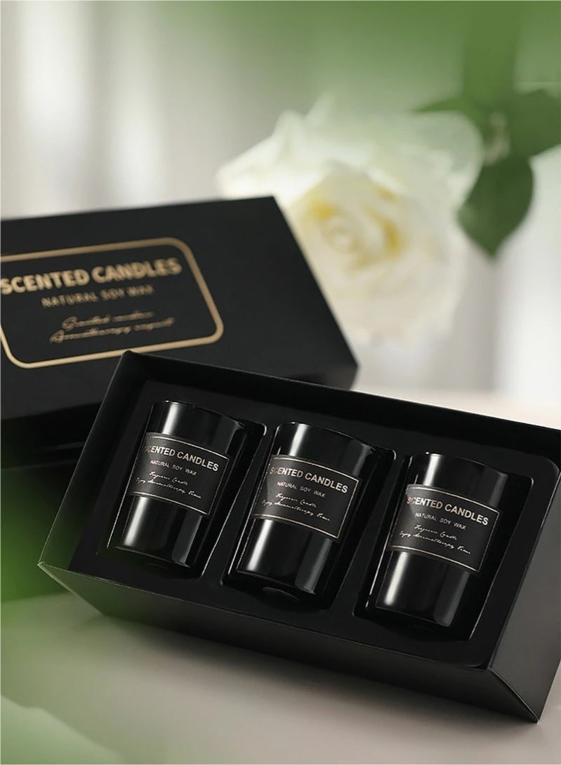 Bukela 3 Pack Scented Candles, Three Different Scents Candles, Floral Scent Candles, Long lasting Strong Fragrance Scented, Gift candle - Image 3