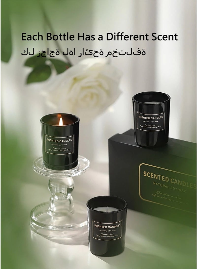 Bukela 3 Pack Scented Candles, Three Different Scents Candles, Floral Scent Candles, Long lasting Strong Fragrance Scented, Gift candle - Image 5