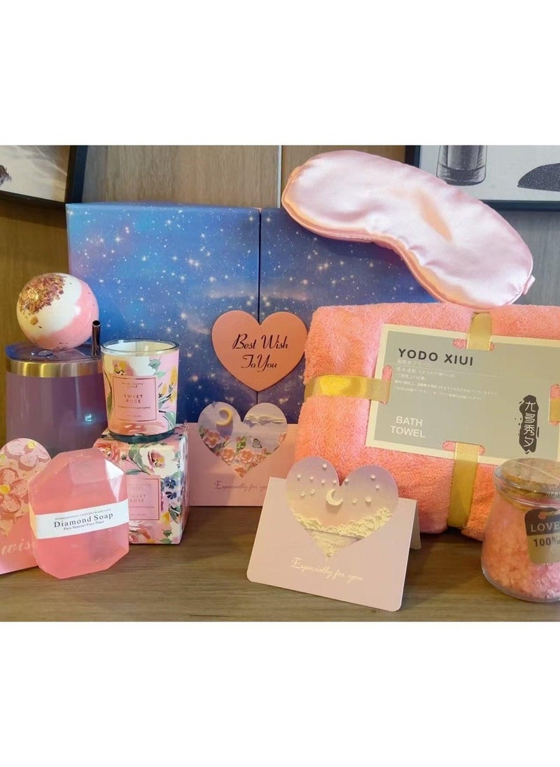 Via Saffi Gifts Basket for Women,Ramadan Birthday Gifts for Women Girlfriend,Spa Gift Set for Women Mom Sister Girls Ladies Girlfriend - Image 3