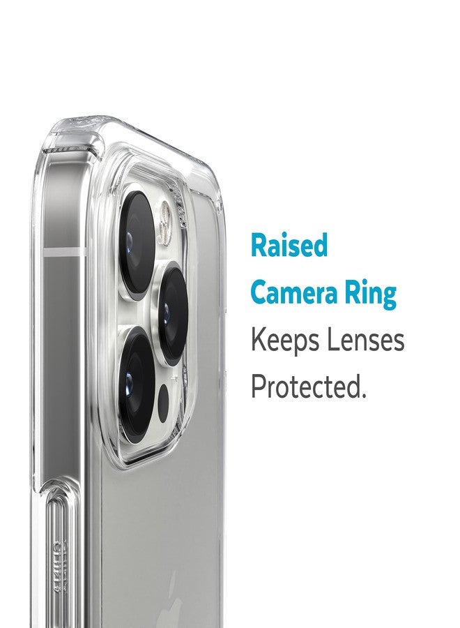 سبك جراب Speck Clear لهاتف iPhone 14 Pro - حماية من السقوط مع جراب نحيف مزدوج الطبقات مقاوم للخدوش لهاتف iPhone 14 Pro مقاس 6.1 بوصة - جراب مقاوم للاصفرار والبهتان - GemShell - Image 4