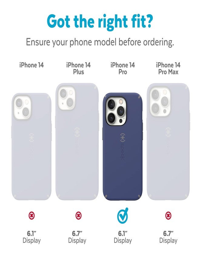 سبك جراب Speck Clear لهاتف iPhone 14 Pro - حماية من السقوط مع جراب نحيف مزدوج الطبقات مقاوم للخدوش لهاتف iPhone 14 Pro مقاس 6.1 بوصة - جراب مقاوم للاصفرار والبهتان - GemShell - Image 2