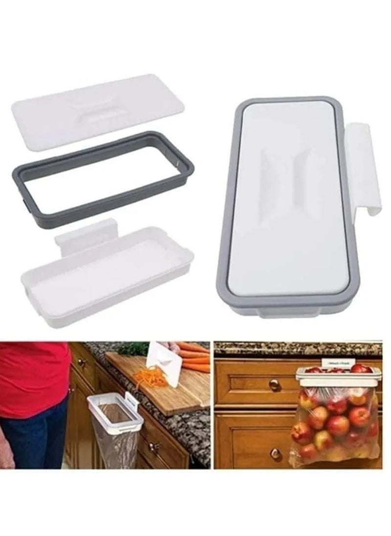 Generic Hanging Trash Bag Holder White 10centimeter  - Image 2
