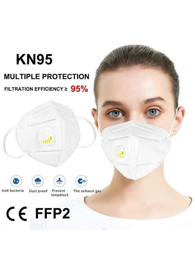 Kanga KN95 Flat Fold Respirator Non-Medical Mask, 25 pcs - White - Image 4
