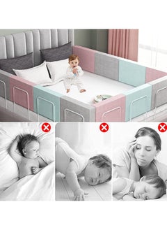 Bed Fence Kids Safety Bedside Guard Baby Anti-Fall Bed Rail Child Bed Soft Barrier Height Adjustable Side Protection 50cm,grey - pzsku/ZDBF8AA895C54A2EC21A5Z/45/_/1727678622/faccd30e-372a-40b7-a575-9f4cd7e2ee41