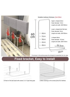 Bed Fence Kids Safety Bedside Guard Baby Anti-Fall Bed Rail Child Bed Soft Barrier Height Adjustable Side Protection 50cm,grey - pzsku/ZDBF8AA895C54A2EC21A5Z/45/_/1727678628/7514b485-139d-49a7-81b1-04f2a634e0a0