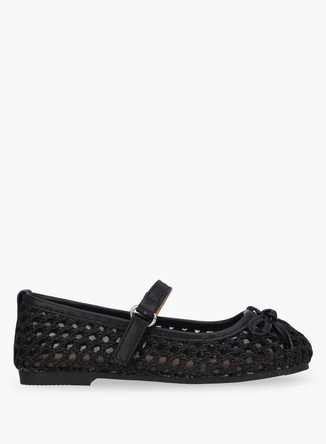 Girls Hook & Loop Ballerina Shoes