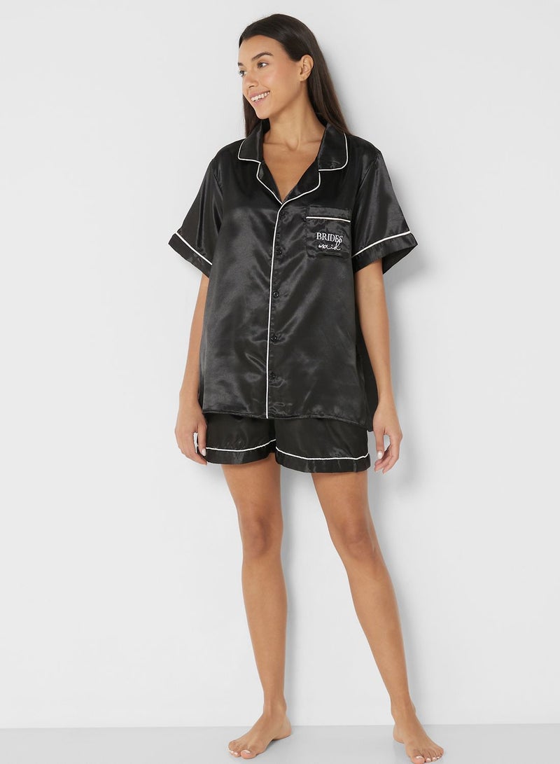 Ginger Ray Pyjamas - Bridesmaid - Black - L - Image 1