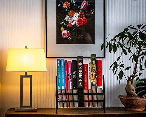 INDIDECOR Indian Decor 2865 Minimalist Book Shelf windowsill Shelf Display for Coffee Table Books Book case for Living RoomOfficeWaiting Area Black - Image 5