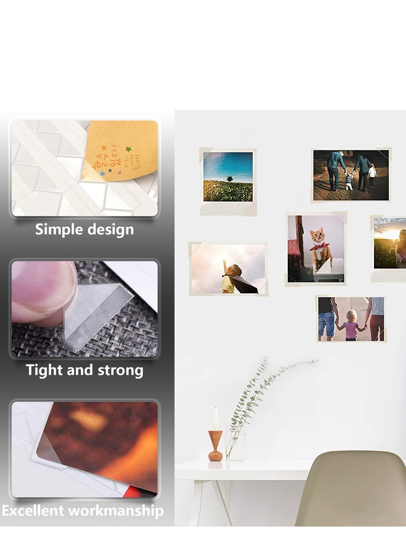 KASTWAVE Photo Corner Sticker, 50 SheetsPhoto Mounting Corners, Self-Adhesive Photo Corners for DIY Scrapbooking, Memory Books and Picture Album (Clear)  - Image 4