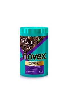 NOVEX Novex My Curls Extra Deep Hair Care Cream Mask 14oz/400g - Enhanced with a Mix of Oils and Cranberry Extract (Suitable for All Curls) 