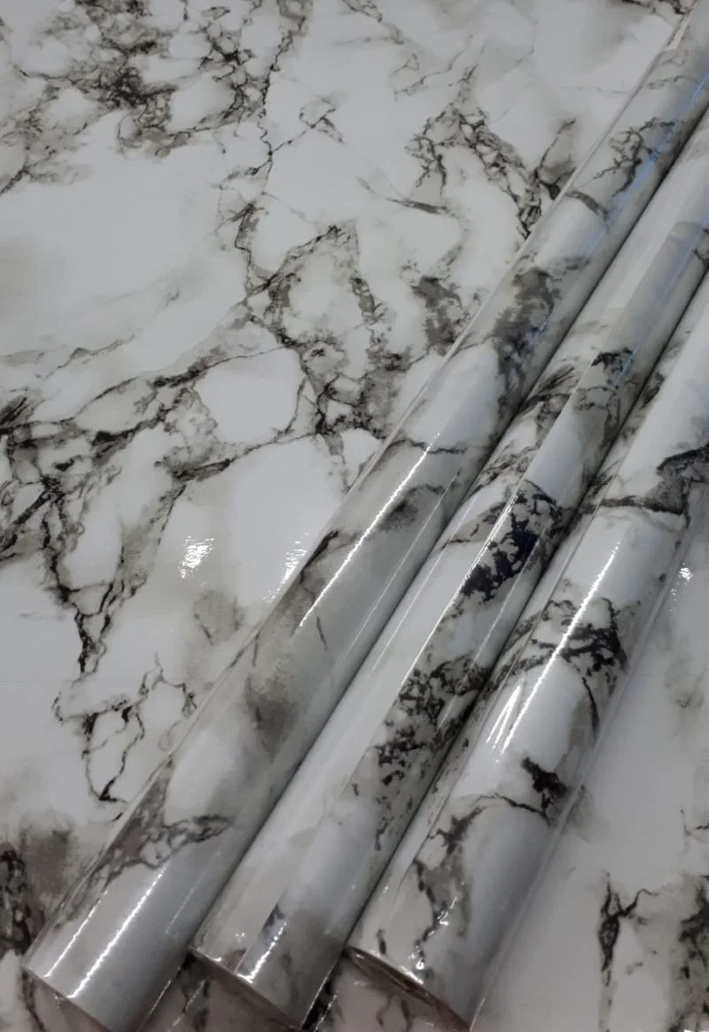 5 دي ام 5mt x 60cm Marble Pattern Table Countertop Kitchen Waterproof Adhesive Foil Sticker