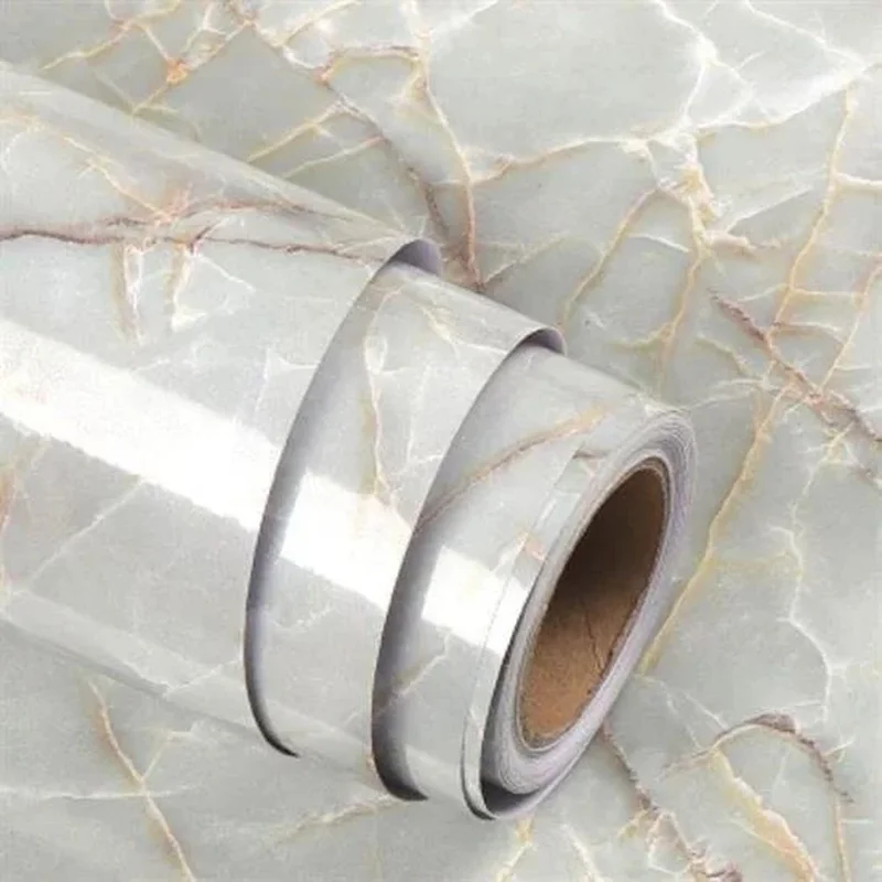 5 دي ام 5mt x 60cm Marble Pattern Table Countertop Kitchen Waterproof Adhesive Foil Sticker