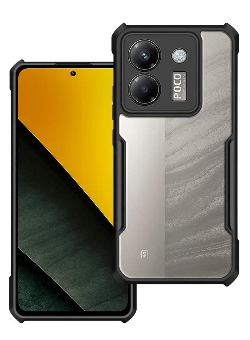 For Xiaomi POCO M7 Pro 5G Case, Camera Lens Protection Back Cover, TPU+PC Shockproof Bumper Mobile Phone Case, Anti-Yellowing Slim Fit Protective Casing - Image 1