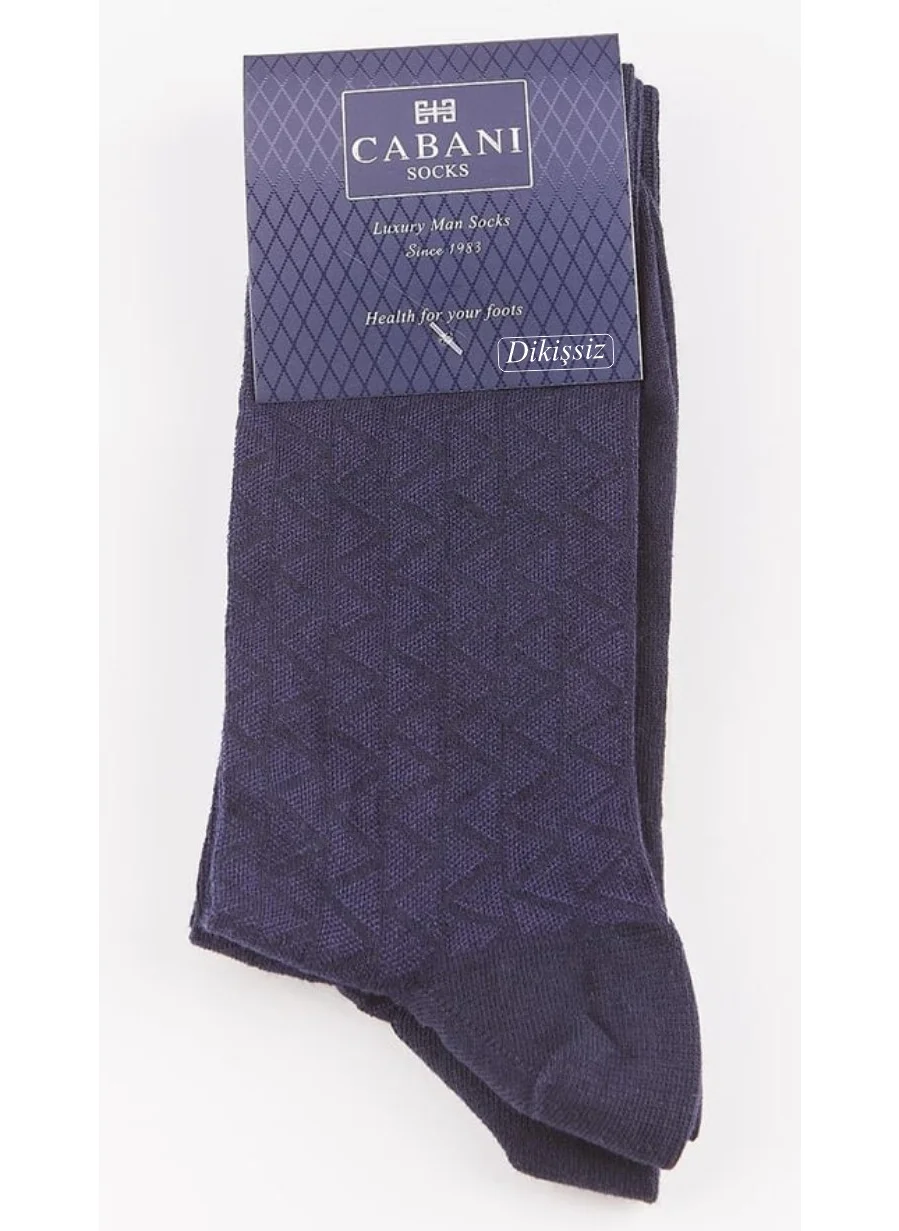 كاباني Men's 2-Piece Navy Blue Socks