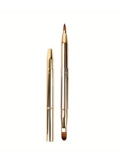 Goolsky 1Pc Retractable Lip Brush with Double Head and Cover Concealer Makeup Brush Lipstick Brush Lip Brush Makeup Tool Compact and Portable  - Image 5