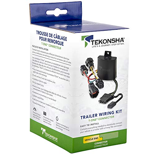 Tekonsha موصل تيكونشا T-One® T-كونكتور هارنس، 4-واي فلات، متوافق مع بعض سيارات مرسيدس-بنز GLC250، GLC300، GLC350e، GLC43 AMG، GLC63 AMG، GLC63 AMG S - Image 2