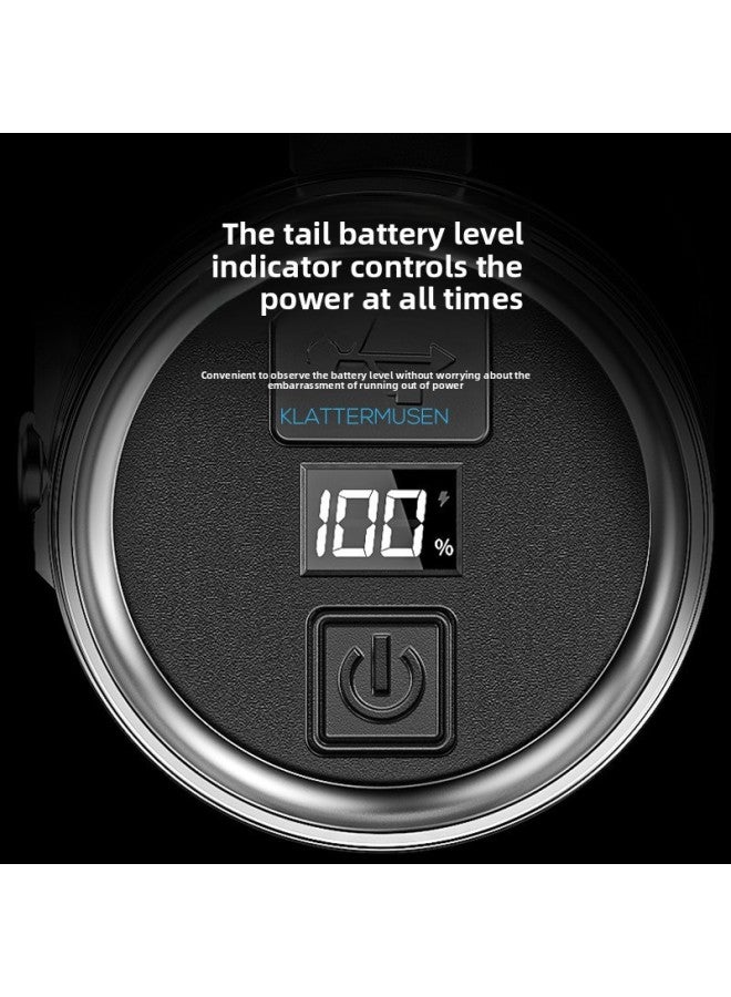 Smiling Shark Night Fishing Light Laser Fishing Professional Wild Fishing Strong Light Super Bright Fishing Light-Color:DY-3030 Gray-single Lamp - Image 4