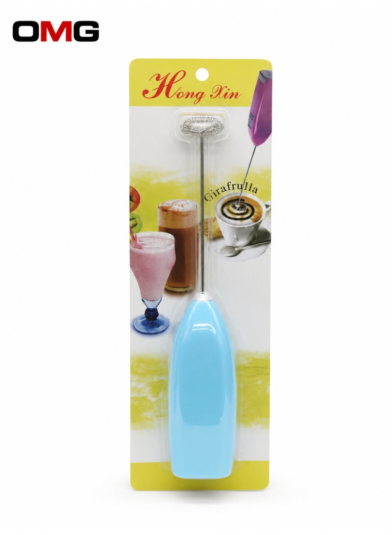 OMG Electric Handheld Mixer – Portable Mini Stirrer for Coffee, Milk & Juice Frothing, Easy Foam Maker, Battery Operated, Assorted Colors, 1 Piece - Image 1