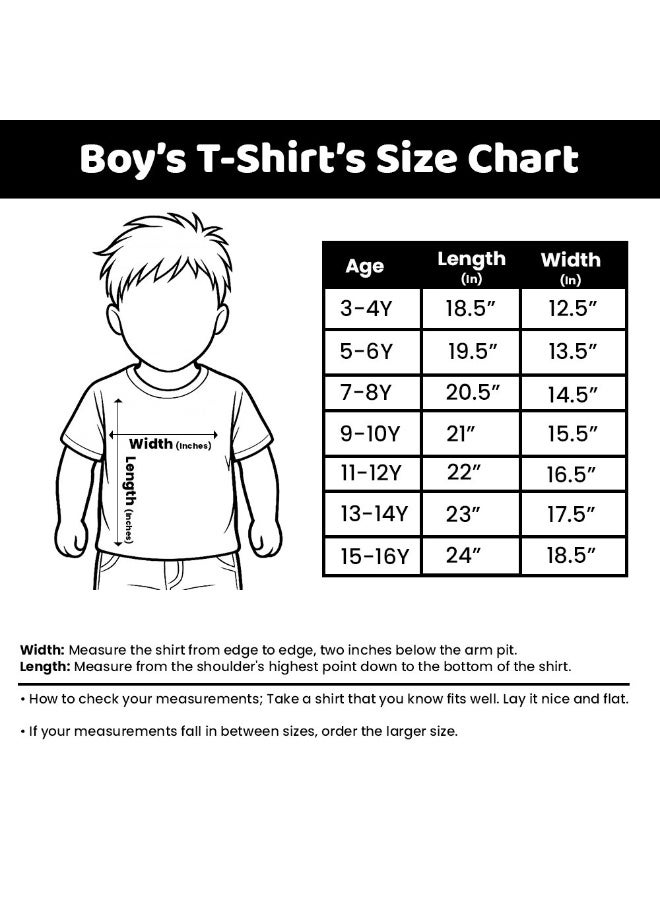 PRINTSHOP4ME Trendy Kids Boy's T-Shirt for Earth Hour Day - Round Neck Short Sleeve - Go Green with Earth Hour Day Boy's Eco-Friendly T-Shirt - Save the Planet - Image 2