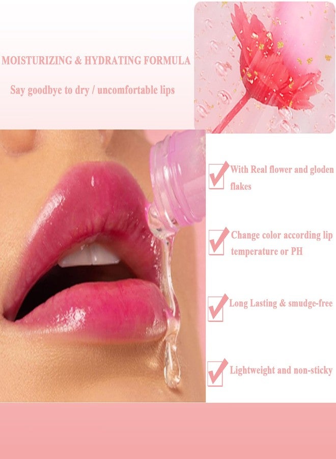 TEEROVA 3 Pcs Color Changing Lip oil from Clear to Pink, Magic Temperature Color Change Lipstick and Tinted, Moisturizing Non-Sticky Glossy Shine Lip Gloss - Image 4