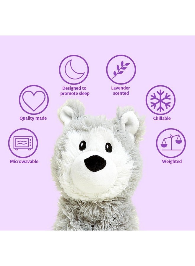 Warmies Husky Microwavable, heatable French Lavender Scented Stuffed Animal - Cute Soft and Cuddly Plush Gift for All Ages - Image 3