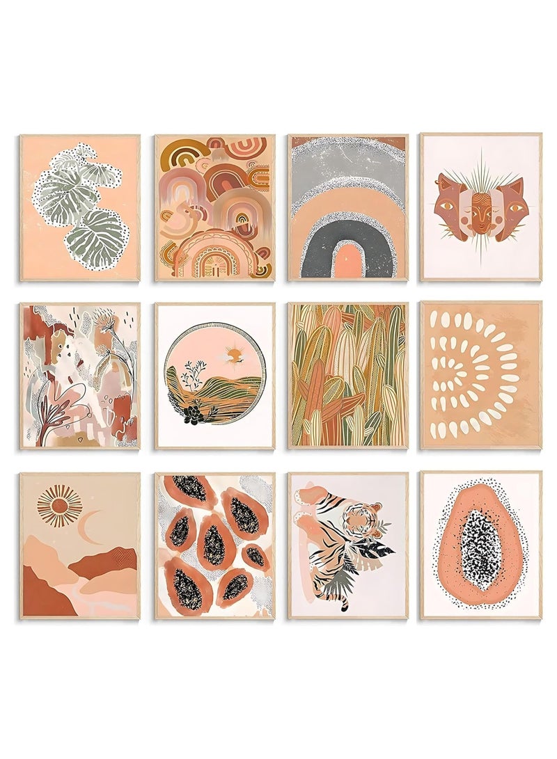 Today Idea 12pcs Botanical Canvas Prints Plant Wall Art for Living Room & Bedroom Decor (Frameless-1) - Image 1