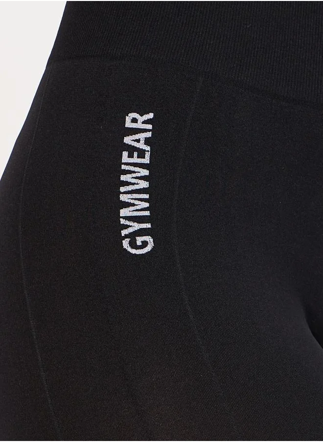 Styli Seamless Text Detail Leggings
