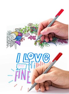 STAEDTLER 10-Piece Triplus Fineliner Superfine 0.3mm Tip Multicolour  - Image 4