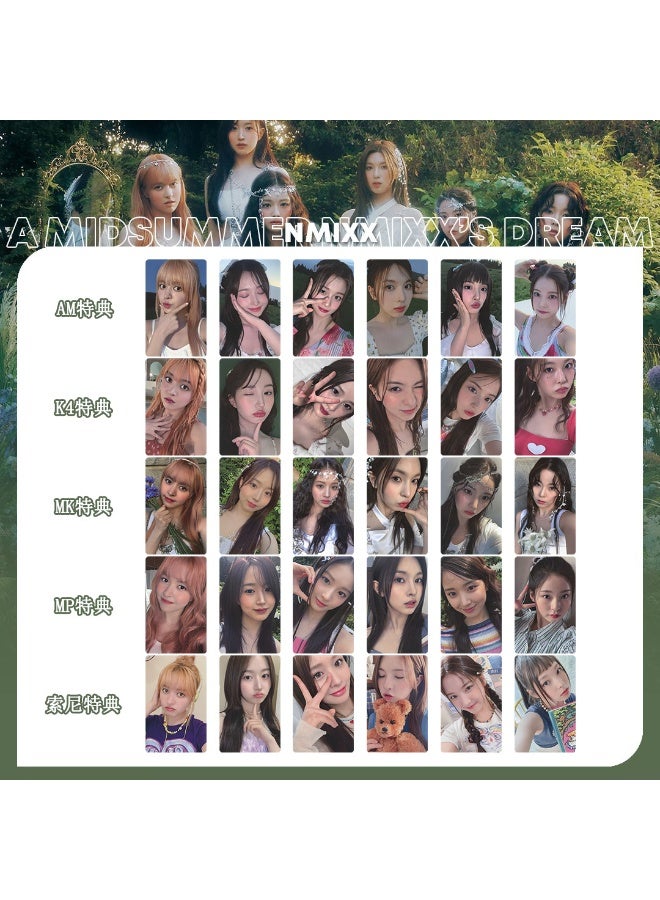 NIBEMINENT 6 Pcs Kpop NMIXX AMND Lomo Cards Card For Fans Collection Gifts - Image 2