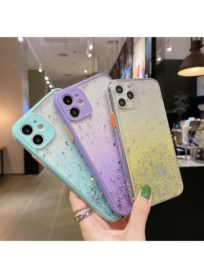 Zaboon Case For iPhone 12 Starry Gradient Glitter Powder TPU Phone Case - Image 4