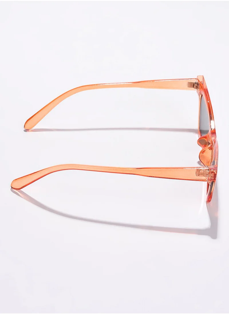 Haute Sauce Black Lens Orange Cateye Sunglasses
