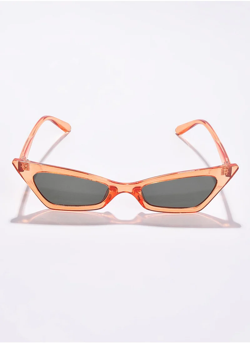 Haute Sauce Black Lens Orange Cateye Sunglasses