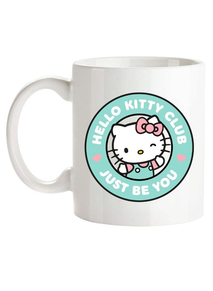 إم إي سي كوب هالو كيتي كلوب فقط كن أنت مطبوع بمقبض أبيض 11 أونصة - Image 2