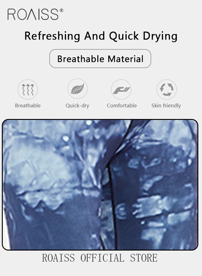 roaiss Women Yoga Set 2 Piece Yoga Outfit with Printed Elements Quick Drying and High Elasticity Fabric Set includes a Backless Top and Tight Fitting Workout Leggings - Image 5