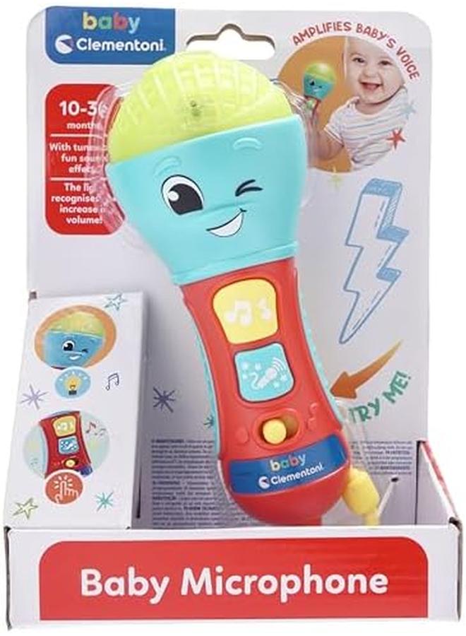 كلمينتوني ميكروفون للأطفال مزود بالضوء والصوت للأعمار من 10 أشهر فما فوق - Image 2