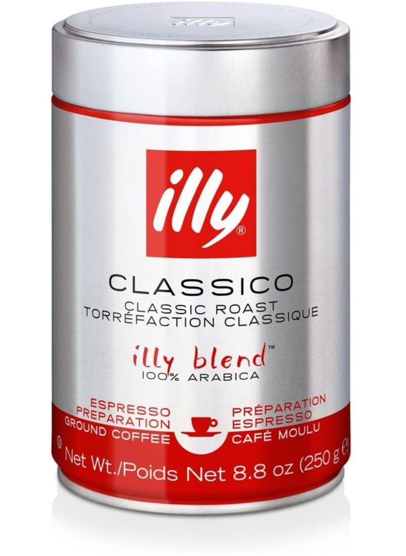 illy - illy Classico Classic Roast Ground Espresso Coffee 250g - Image 1