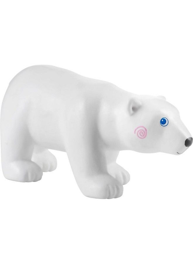 HABA - Little Friends Polar Bear Chunky Plastic Zoo Animal Toy Figure (3" Tall) - Image 1