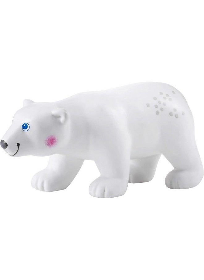 HABA - Little Friends Polar Bear Chunky Plastic Zoo Animal Toy Figure (3" Tall) - Image 1