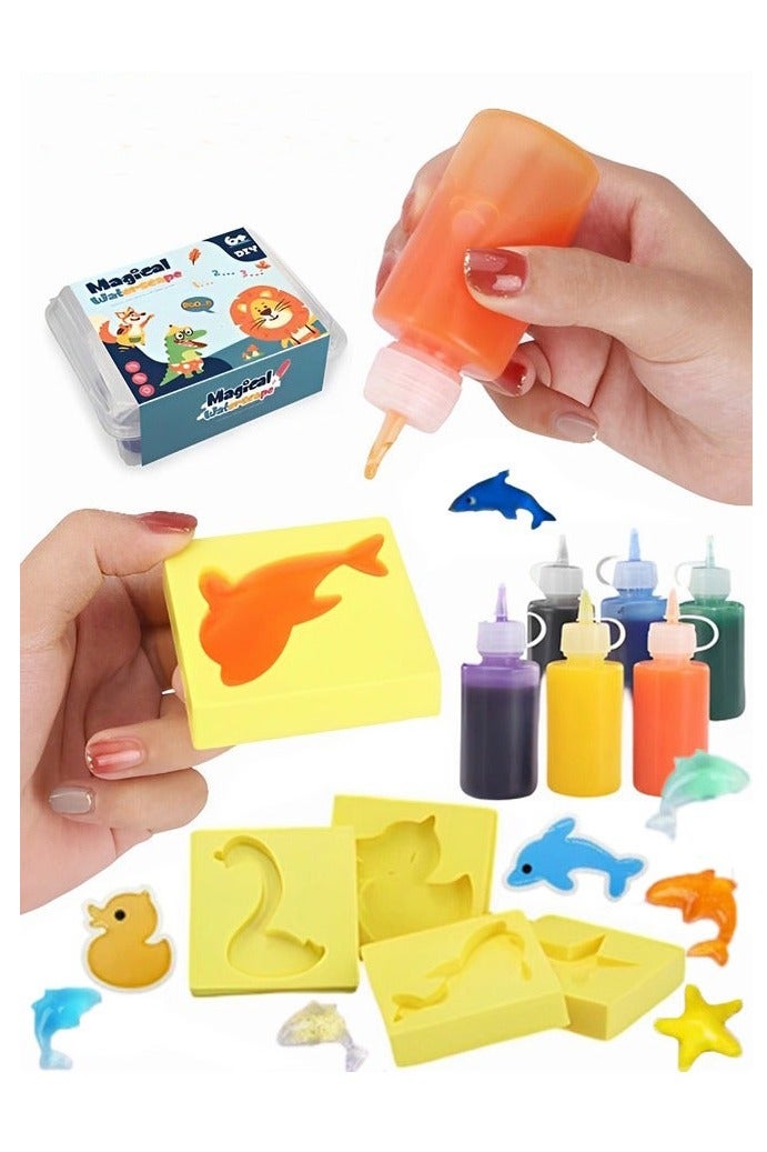 12 Pcs Water Squishy Toys,Squishy Animals For Party Favors Classroom Prize Fidget Toys Pack Diy Crystal Spirit Children's Handmade Toys - Image 1