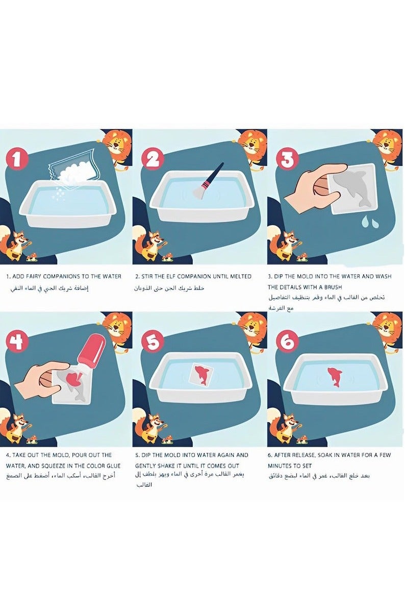 12 Pcs Water Squishy Toys,Squishy Animals For Party Favors Classroom Prize Fidget Toys Pack Diy Crystal Spirit Children's Handmade Toys - Image 5