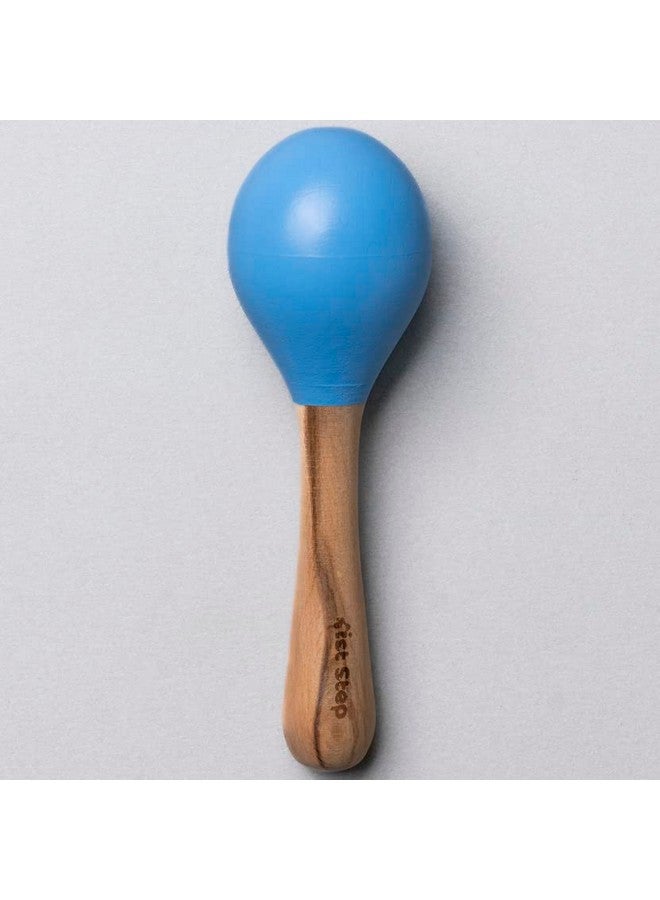 1st Step Wooden Maracus Toys (Blue & Yellow) - Image 2