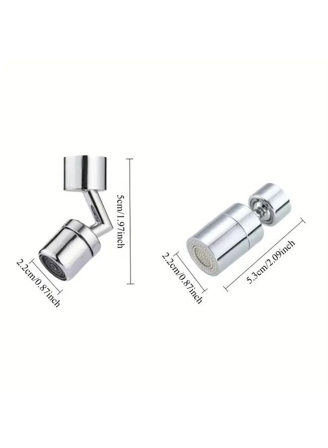Upgrade Bright Surface Rotating Splash Proof Faucet Extender Dual Single Flow Modes Water Saving Tap Adapter - Image 4