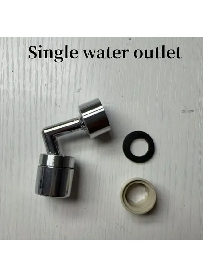 Upgrade Bright Surface Rotating Splash Proof Faucet Extender Dual Single Flow Modes Water Saving Tap Adapter - Image 1