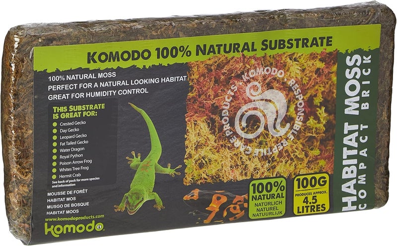 Komodo Habitat Moss Compact Brick, May Vary - Image 1