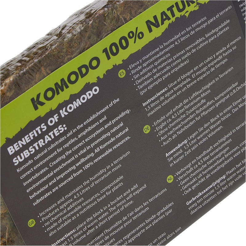 Komodo Habitat Moss Compact Brick, May Vary - Image 2