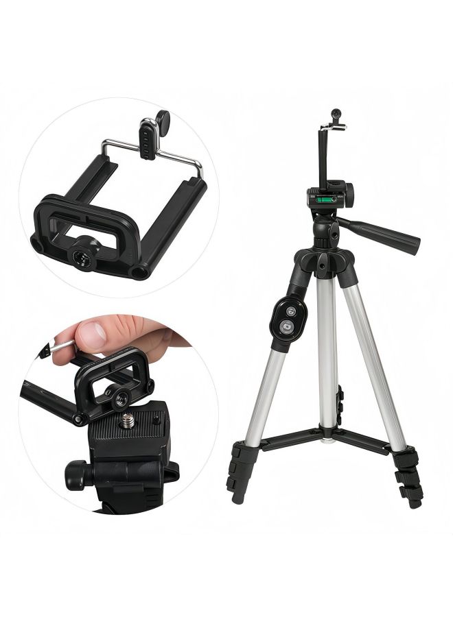 Mobile Phone Stand Tripod 3110 Mobile Phone Live Broadcast Stand Outdoor Floor Fishing Light Gold Support Stand - Image 5